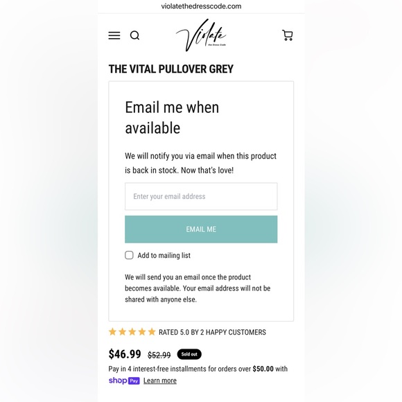 Vital pull over Violatethedresscode new - Picture 7 of 9